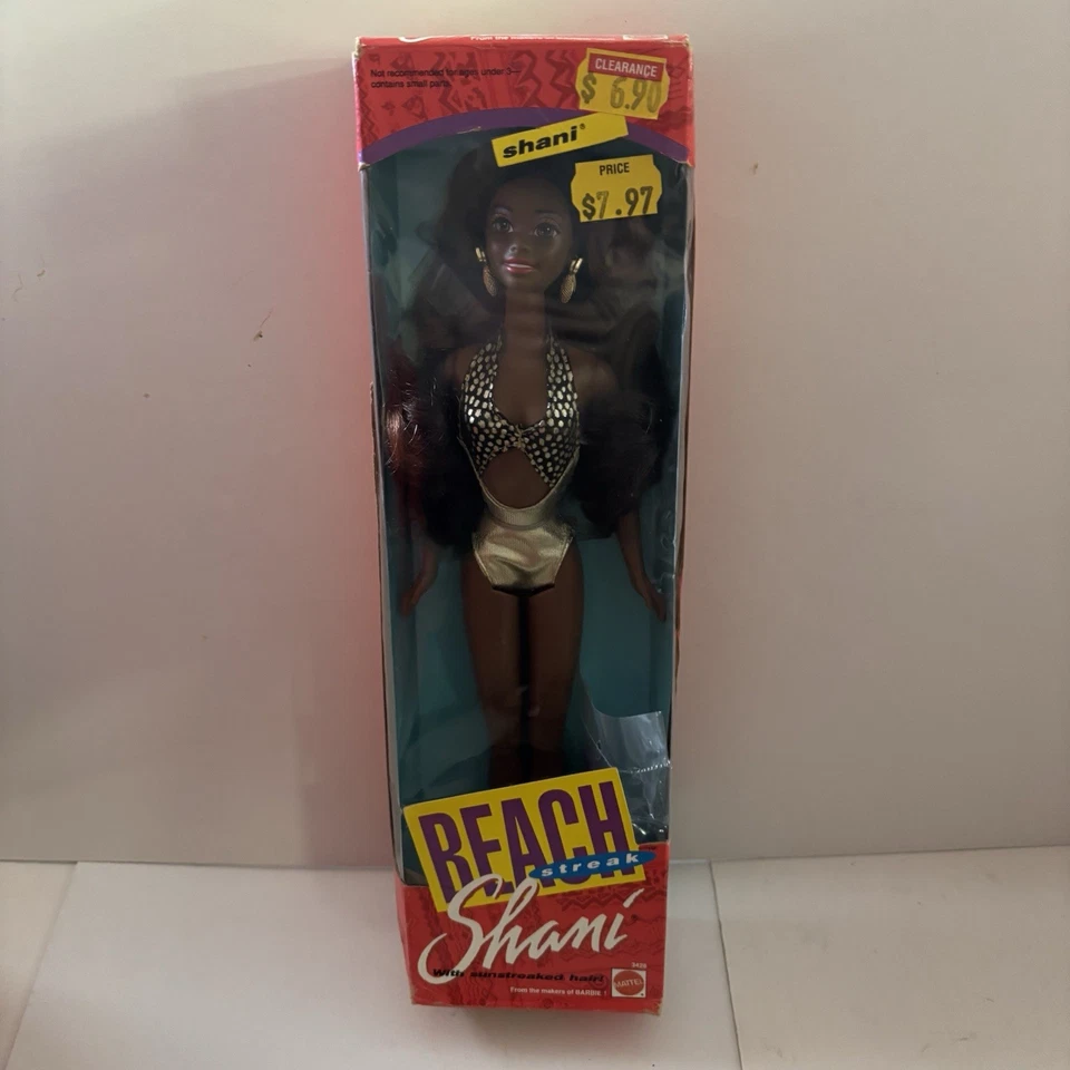 AA Beach Streak Shani Doll From The Makers of Barbie 3438 Mattel 1992