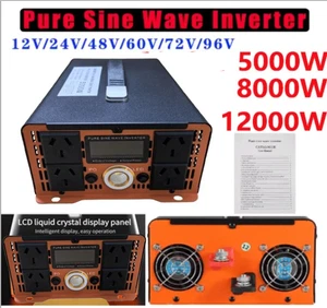 Pure Sine Wave Inverter 8000W 12000W DC 12V/24V/48V to AC 220V Power Inverter - Bild 1 von 23