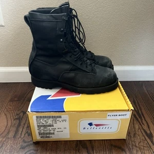 Belleville Flyer Combat Boots 700 Men Sz 10 W Black Lightweight Summer Gore-Tex - Picture 1 of 24