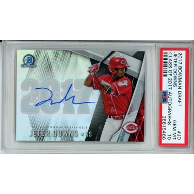 2017 Bowman Draft Class Of 2017 Autographs Jeter Downs #JD GM PSA 10 - Image 1 of 2