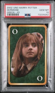 2002 UNO Harry Potter Hermione Green - #0 PSA 10 Gem Mint POP 1 - Picture 1 of 2