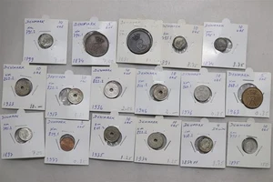 🧭 🇩🇰 DÄNEMARK 5 + 10 ERZ SAMMLUNG SEIT 1854 TEILS RAR B88 #14 CG49 - Bild 1 von 6