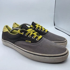 Vans Era 59 Herren Größe 13 Grau Gelb Skateschuhe Freizeit Canvas Schnürschuhe Sneaker - Bild 1 von 13