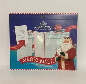 Hallmark Northpole Magic Letter Mail Stationary Set You Write Santa Writes Back - Picture 1 of 2