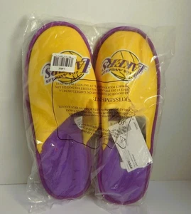 FOCO NBA Men's Los Angeles Lakers Large Big Logo Color Edge Slippers Seales - Picture 1 of 2