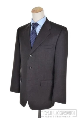 CORNELIANI Solid Brown Tic Wool Jacket Pants SUIT Mens - EU 52 / US 42 L - Image 1 of 4