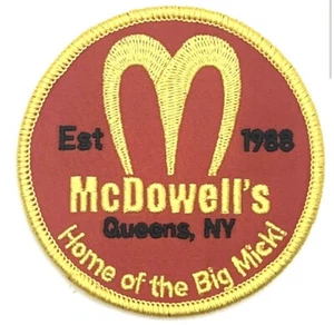 Parche de Película McDowell's Queens NY Coming To America Estilo Vintage Retro Gorra Sombrero - Imagen 1 de 1