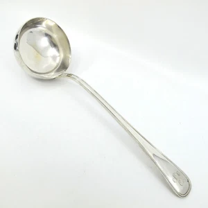 OLD ITALIAN by BUCCELLATI Sterling Silver Soup Ladle 12 3/8" 240.8g Mono "MCA" - Picture 1 of 10