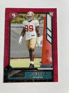 2020 Panini Playbook Football Javon Kinlaw RC San Francisco 49'ers Rookie Card - Picture 1 of 2