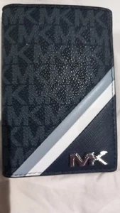 Michael Kors Men's Leather Wallet Navy - Picture 1 of 1