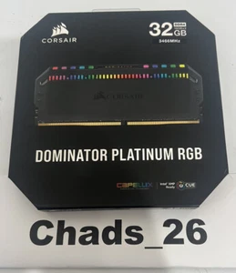 Corsair Dominator Platinum RGB 32GB 2x16GB DDR4 3466 PC4-27700 C16 1,35V - Schwarz - Bild 1 von 1