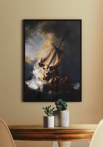 Rembrandt: The Storm on the Sea of Galilee. Fine Art Print/Poster - Picture 1 of 2