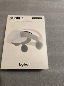 Logitech - Chorus VR Off-Ear Integrated Audio für Meta Quest 2 - Weiß - Bild 1 von 6
