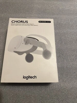 Logitech - Chorus VR Off-Ear Integrated Audio for Meta Quest 2 - White - Image 1 of 4
