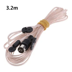 Antenna Fm 75Ohm 3.2m Spina Maschio Per La Casa Radio Stereo Ricevitore Aerea~ - Afbeelding 1 van 6