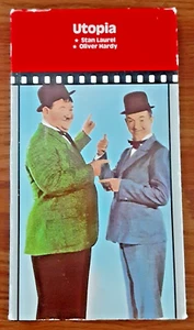 Utopia VHS Tape 1986 Video Treasures Laurel & Hardy comedy last film vintage B&W - Picture 1 of 10