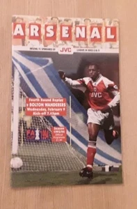 Arsenal v Bolton Wanderers 1993/94 FA Cup 4th Round Replay - Picture 1 of 1