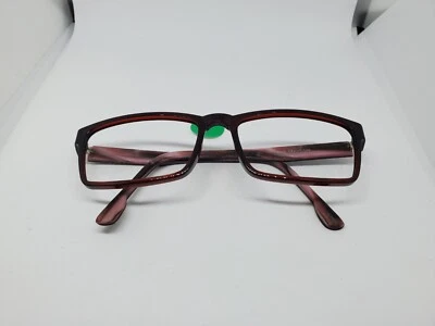 Mens Womens Vintage Wood Eyeglass Frame only 6605 54-17 140 - Imagem 1 de 4