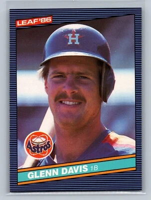 1986 Leaf Glenn Davis ROOKIE CARD #175 - Houston Astros - NEAR MINT to MINT - Image 1 of 2