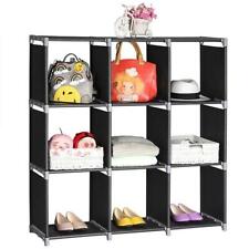 Storage Unit Cube 3 Tiers 9 Compartments Stronge Shelving Cabinet Organiser US