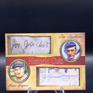 Shoeless Joe Jackson - Honus Wagner | Historic Cuts | Facsimile Autograph