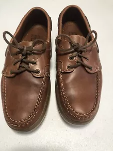Allen Edmonds Eastport Braun Leder Freizeit Bootsschuhe Herren Größe 9,5 D - Bild 1 von 4