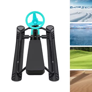 Snow Racer Winter Ski Sled Snow Sled W/ Steering Wheel For Kids Adults Outdoor - Picture 1 of 23