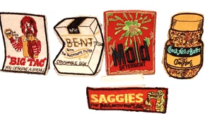 Vintage Wacky Kooky Patch Lot 7 Parody Mold choc butt saggies ect - Picture 1 of 6