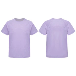 Kids Boys Girls Blouse Fitness Shirt Exercise T-Shirt Performance Tops Active - Picture 1 of 57