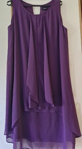 Viventy Bernd Berger Chiffon Jersey Kleid Bordeaux weinrot 38 M mit Etikett - Bild 1 von 7