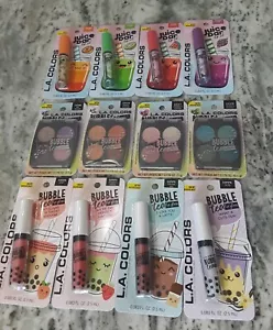 L.A. Colors Set Of 12 Pieces Bubble Tea Lip gloss & Eyeshadow Complete Set! - Picture 1 of 14