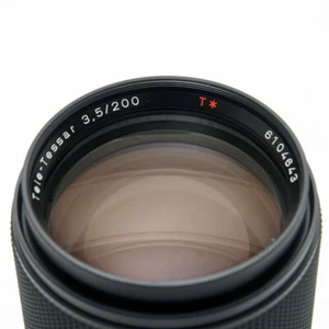 Contax Carl Zeiss Tele-Tessar T* 200mm f/3.5 Lens — Germany Made - Picture 1 of 18