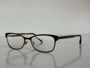 Jimmy Choo 203 41N Women's Square Havana Brown Eyeglasses Frame 52-15-145 - Picture 1 of 14
