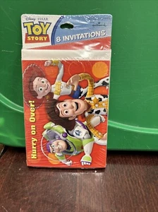 VINTAGE Disney Pixar Invitation Thank You Card Hallmark Party Supplies TOY STORY - Picture 1 of 2