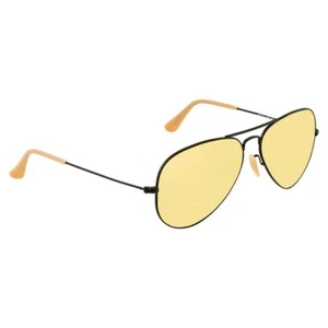Ray-Ban Adult RB3025 Aviator Classic Metal Black/Yellow 58mm Sunglasses - Picture 1 of 3