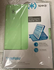 Speck Stylefolio Tablet Case iPad Pro 9.7 Inch Sweetmint Nickel Pebble - Picture 1 of 6