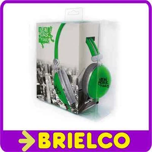 AURICULARES ESTEREO HI-FI DIADEMA NEW YORK VERDE CABLE 1.8M JACK 3.5MM BD6624 - Bild 1 von 1