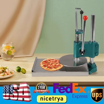 Manual Pizza Dough Pancake Press Flour Tortilla Machine Adjustable Thickness - Image 1 of 4