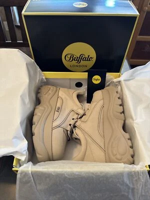 Buffalo London Mujer 1339-14 2.0 Mujer Crema Mujer Talla 8.5 Nuevo Con Caja Auténtico Foto 1 de 4