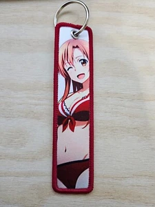 Asuna Sword Art Online Jet Tag Anime Keychain - Picture 1 of 2