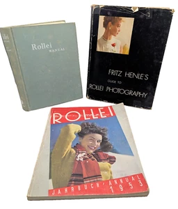 Rollei Book Lot Fritz Henle's Guide to Rollei Photography - Rollei Manual - VTG - Foto 1 di 22