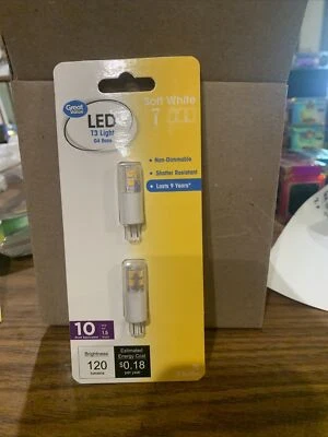 Great Value LED Landscape Lighting T3 2PK 10 Watt Equiv G4 Base Cabinet Lighting - Image 1 of 2