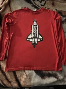 Billionaire Boys Club Astro Launch Red Longsleeve Shirt Mens Size M Rocket BBC - Picture 1 of 5