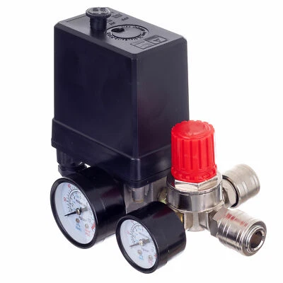 TECHNIC Kompressorschalter Druckschalter 1/4 Regelventil Regler Kupplungen 400V