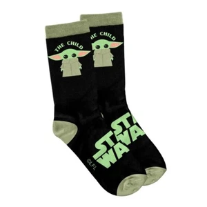 127019 STAR WARS MANDALORIAN THE CHILD BABY YODA POLYCOTTON MENS SOCKS ONE SIZE - Picture 1 of 1