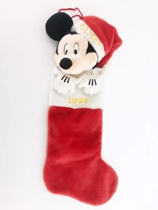 Disney Mickey Mouse Weihnachtsstrumpf Kaminsocke Strumpf Socke 1999 Vintage 60cm - Bild 1 von 5