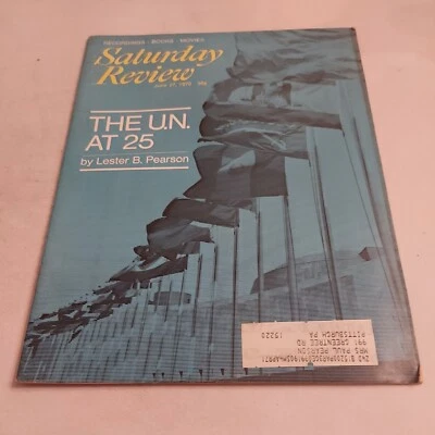 Vintage 1970 June 27, Saturday Review Magazine, "The U.N. At 25"  Foto 1 de 3
