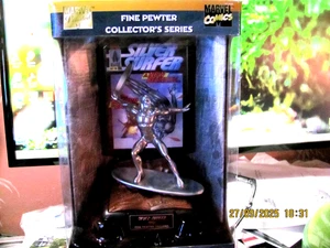 Marvel Silver Surfer Modern Age Fine Pewter Statue 1996 with COA 0165/9998 - Bild 1 von 4