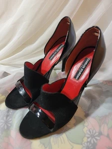 Charles Jourdan Paris Women's Leather Pointed Toe Slip-On Heel, Size 9 Med - Picture 1 of 9