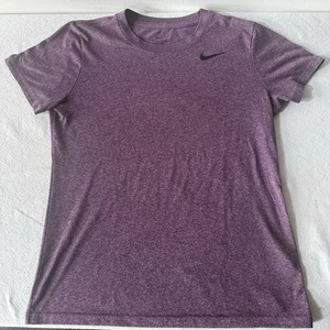Nike Dri Fit Performance Tee Damen Small Lila Rundhals Kurzarm - Bild 1 von 7